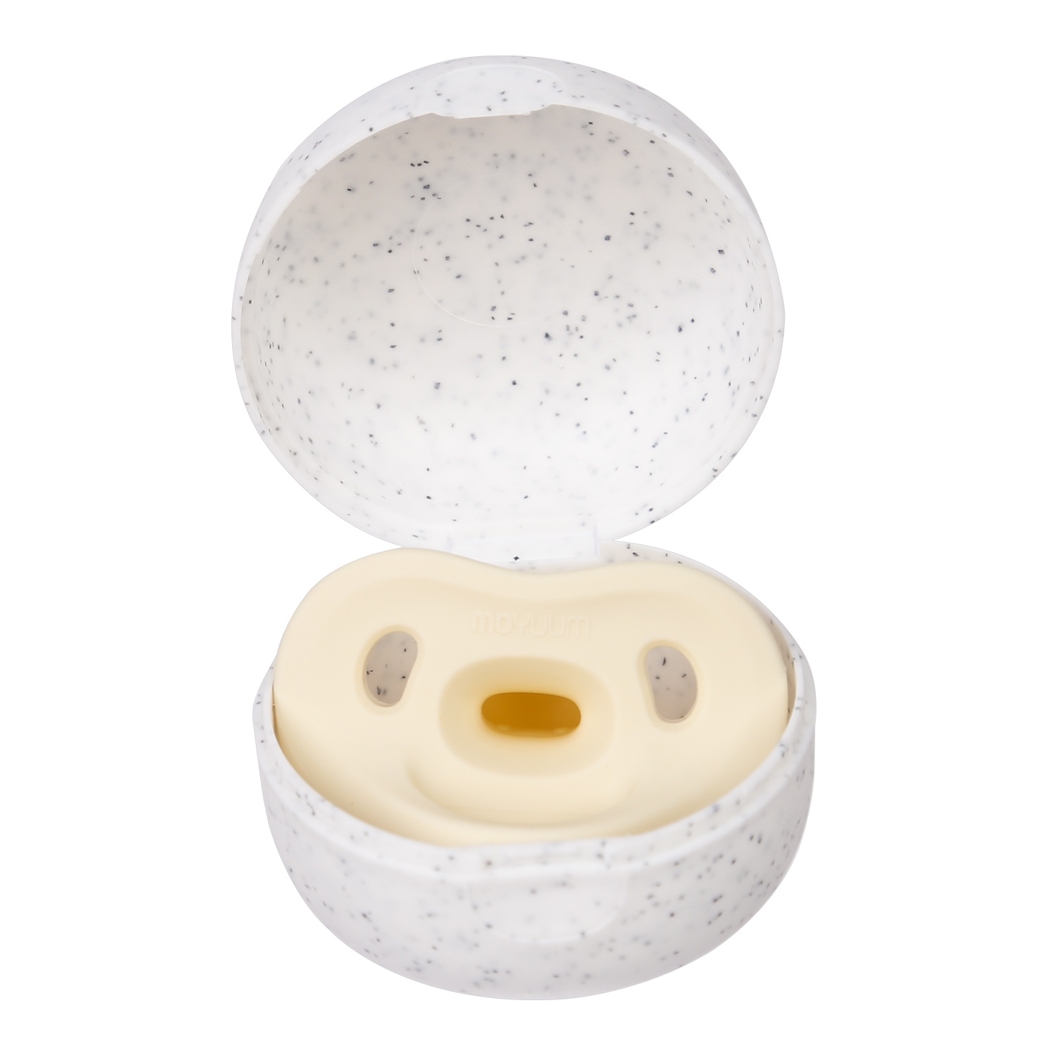 Ty ngậm silicone Moyuum kèm hộp Stage 1 (Vàng) hình 1