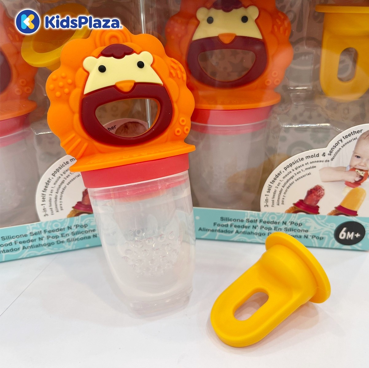 Túi nhai ăn dặm chống hóc Silicon kèm gặm nướu Marcus & Marcus hình 1