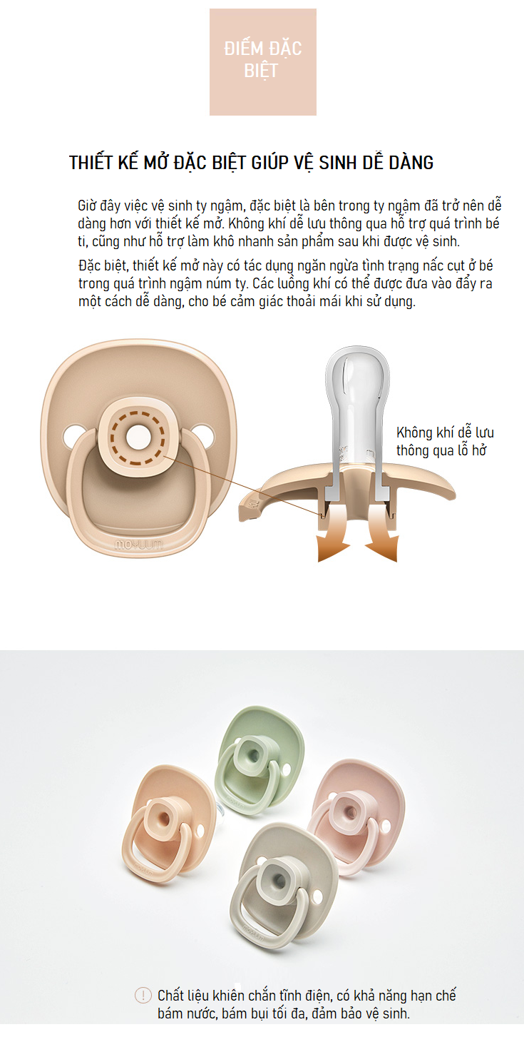 Ty ngậm Moyuum size 2 (Be) hình 3