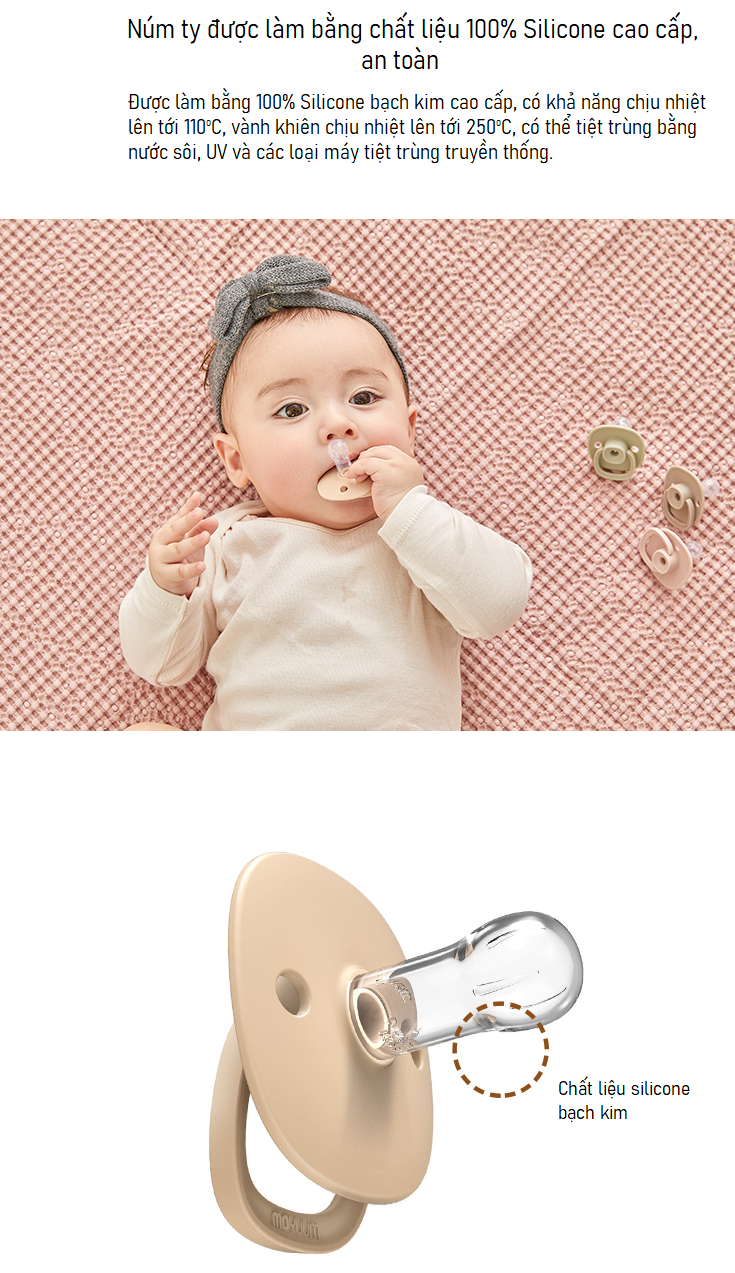 Ty ngậm Moyuum size 2 (Be) hình 6