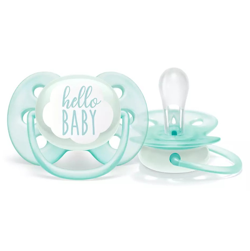 Ty ngậm Philips Avent SCF522/01 cho bé 0-6M - Màu xanh hình 1