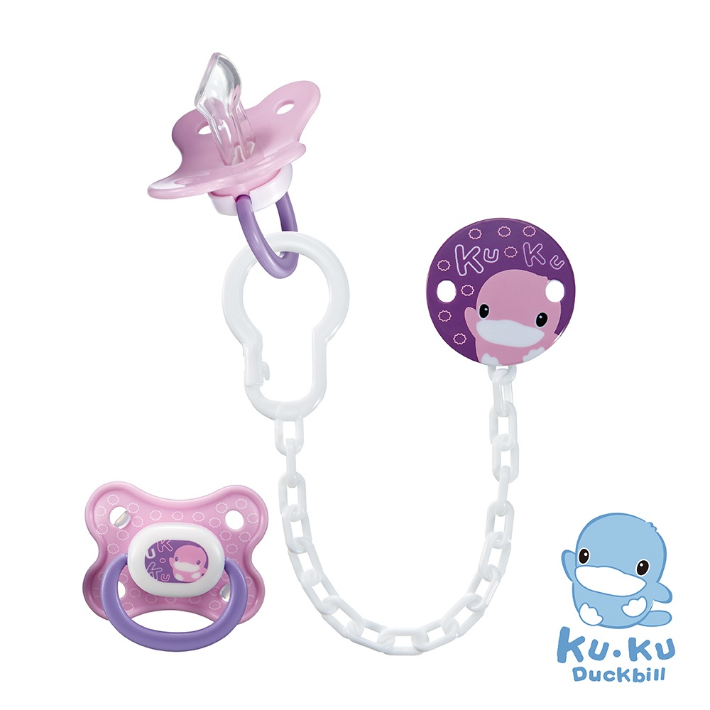 Ty ngậm silicon kèm dây Kuku KU5601 (trên 6 tháng) hình 1