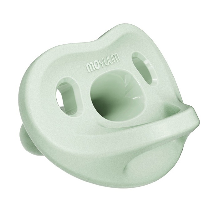 Ty ngậm silicone Moyuum kèm hộp Stage 3 (Xanh)