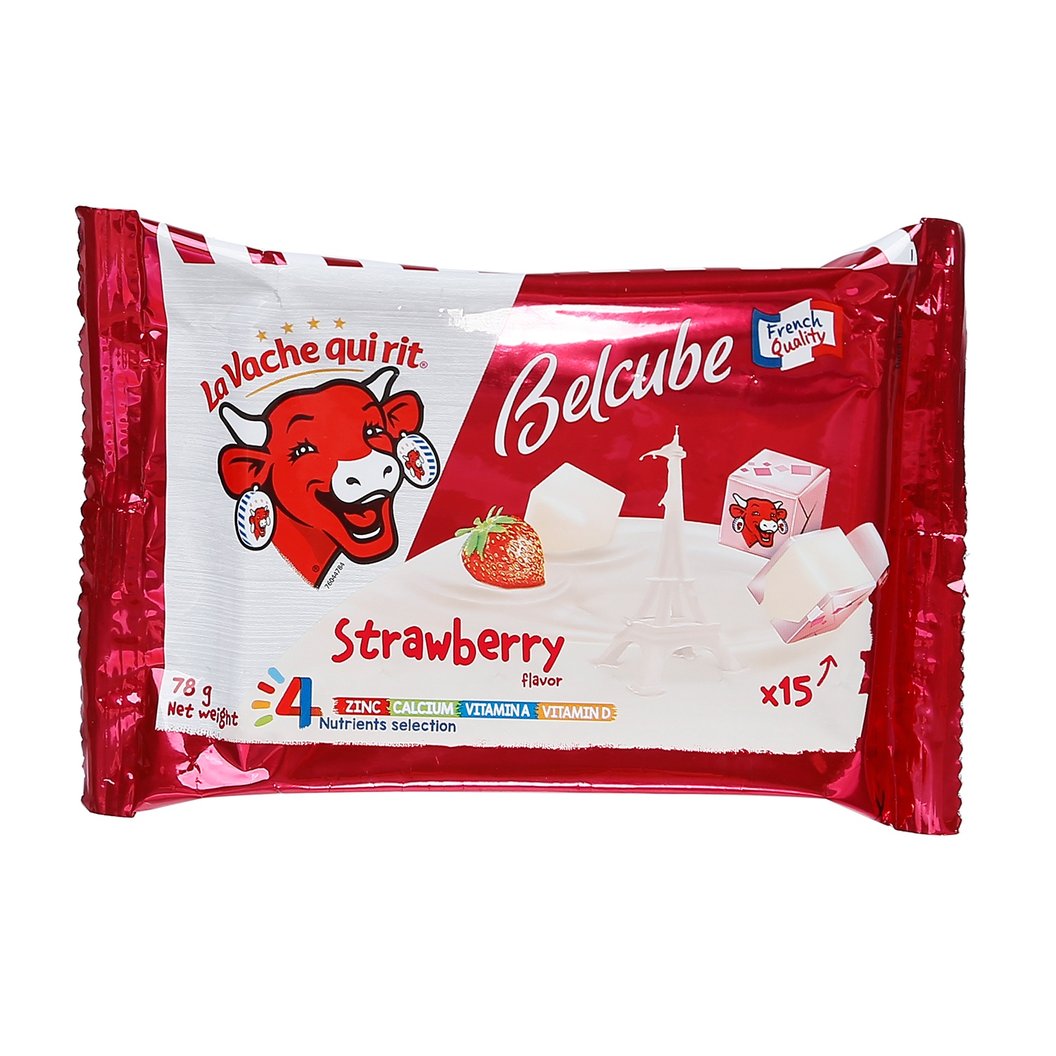 Phô mai viên Belcube vị dâu 78g (15 viên) hình 1