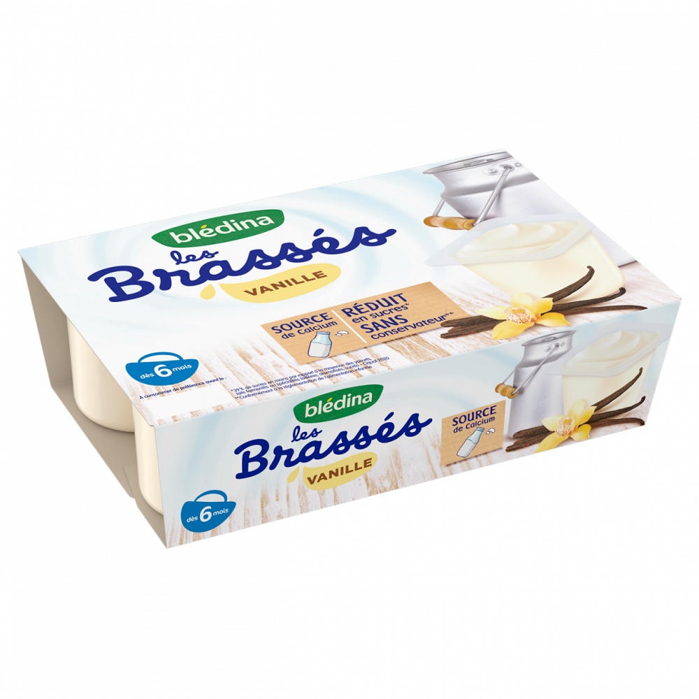 Sữa chua Bledina vị Vani 6*55g (6M+) hình 2