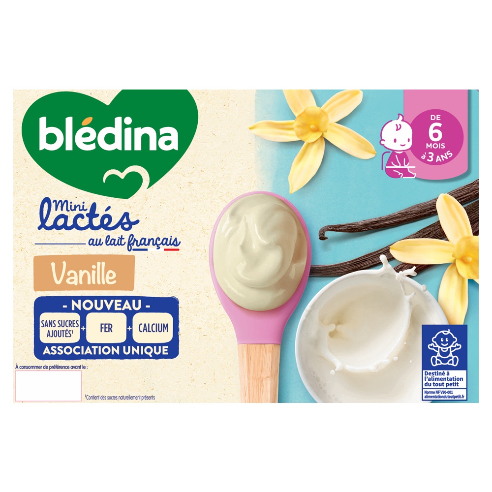 Sữa chua Bledina vị Vani 6*55g (6M+)