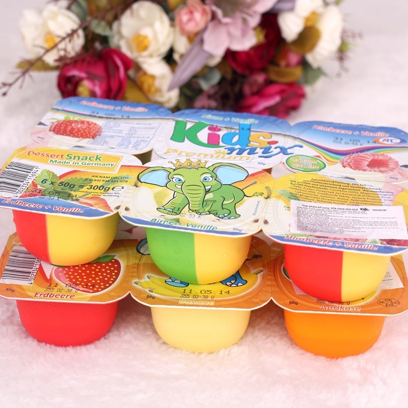 Sữa chua hoa quả Kids Mix Premium 6x50g hình 3