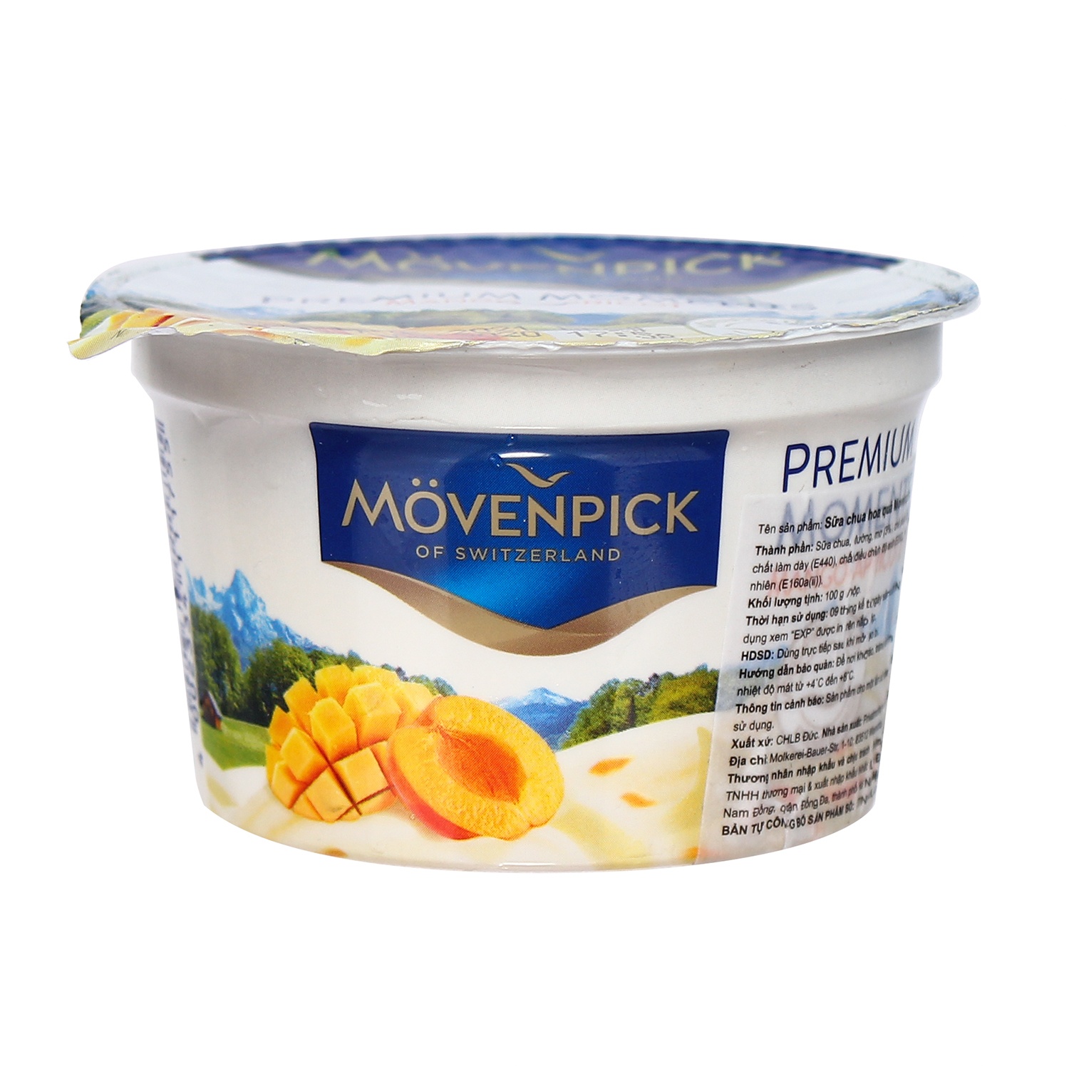 Sữa chua hoa quả Movenpick vị Xoài Mơ (100g) cho bé trên 6 tháng tuổi hình 2