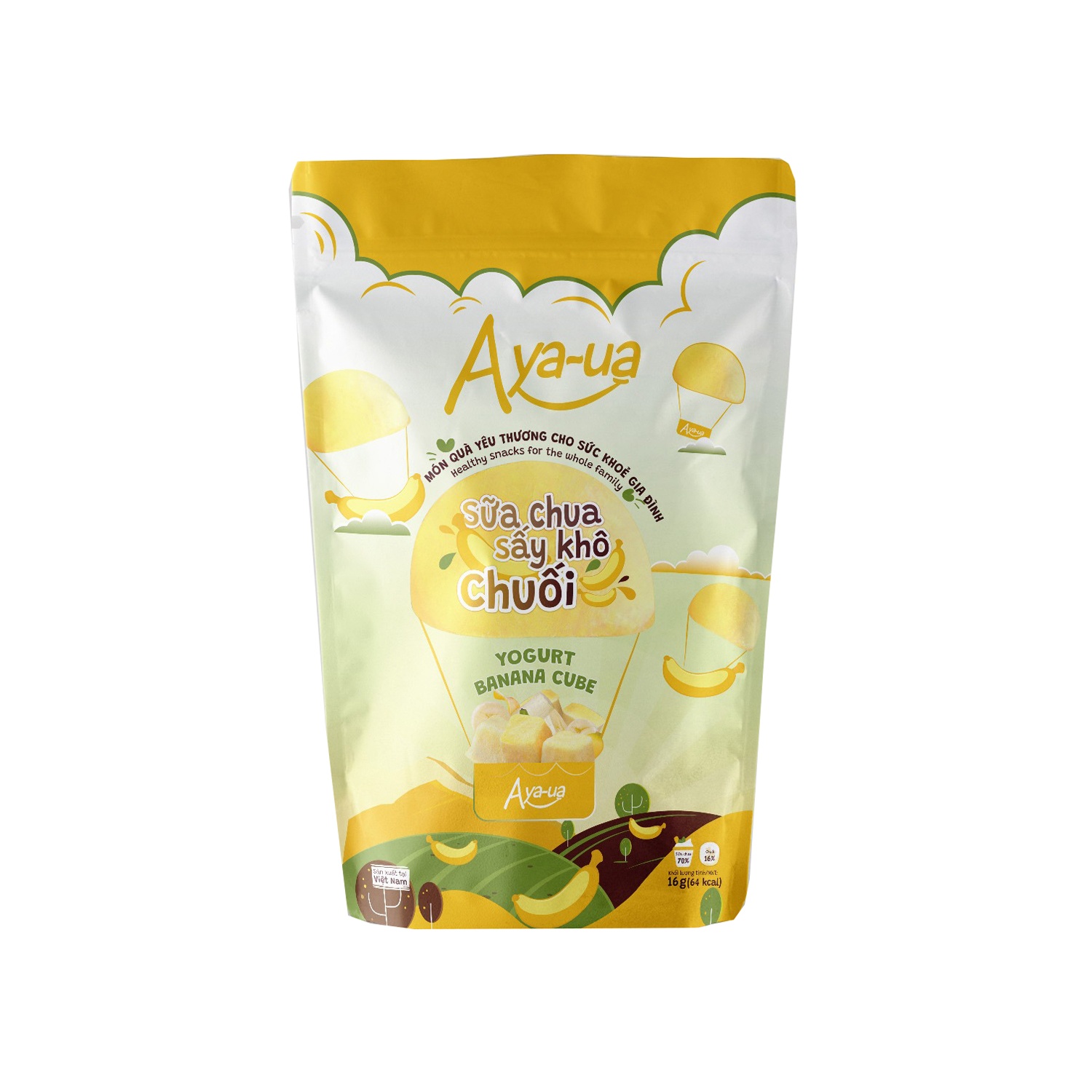 Sữa chua sấy khô Aya-ua vị chuối 16g