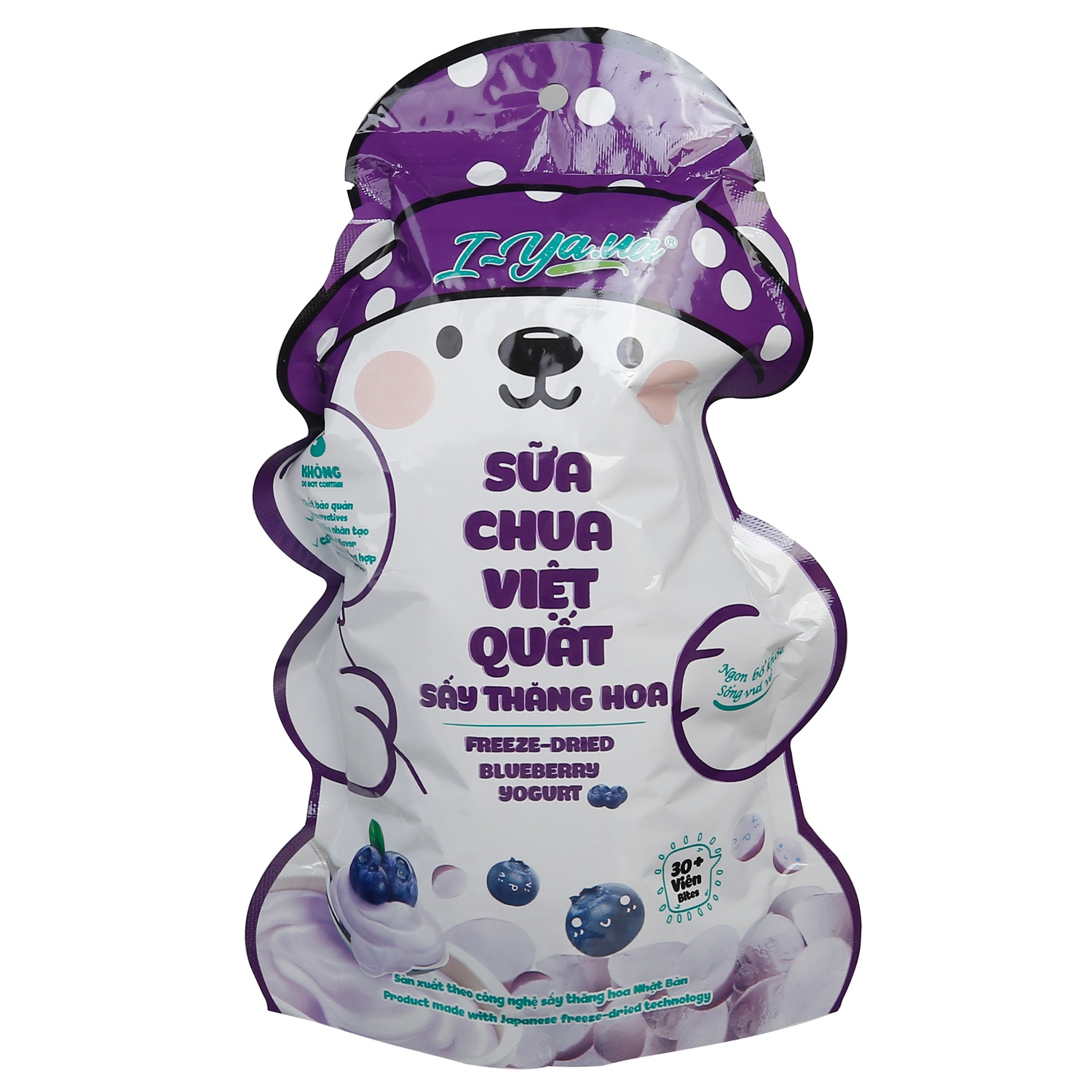 Sữa chua sấy thăng hoa vị việt quất I.Yaua 16g hình 1
