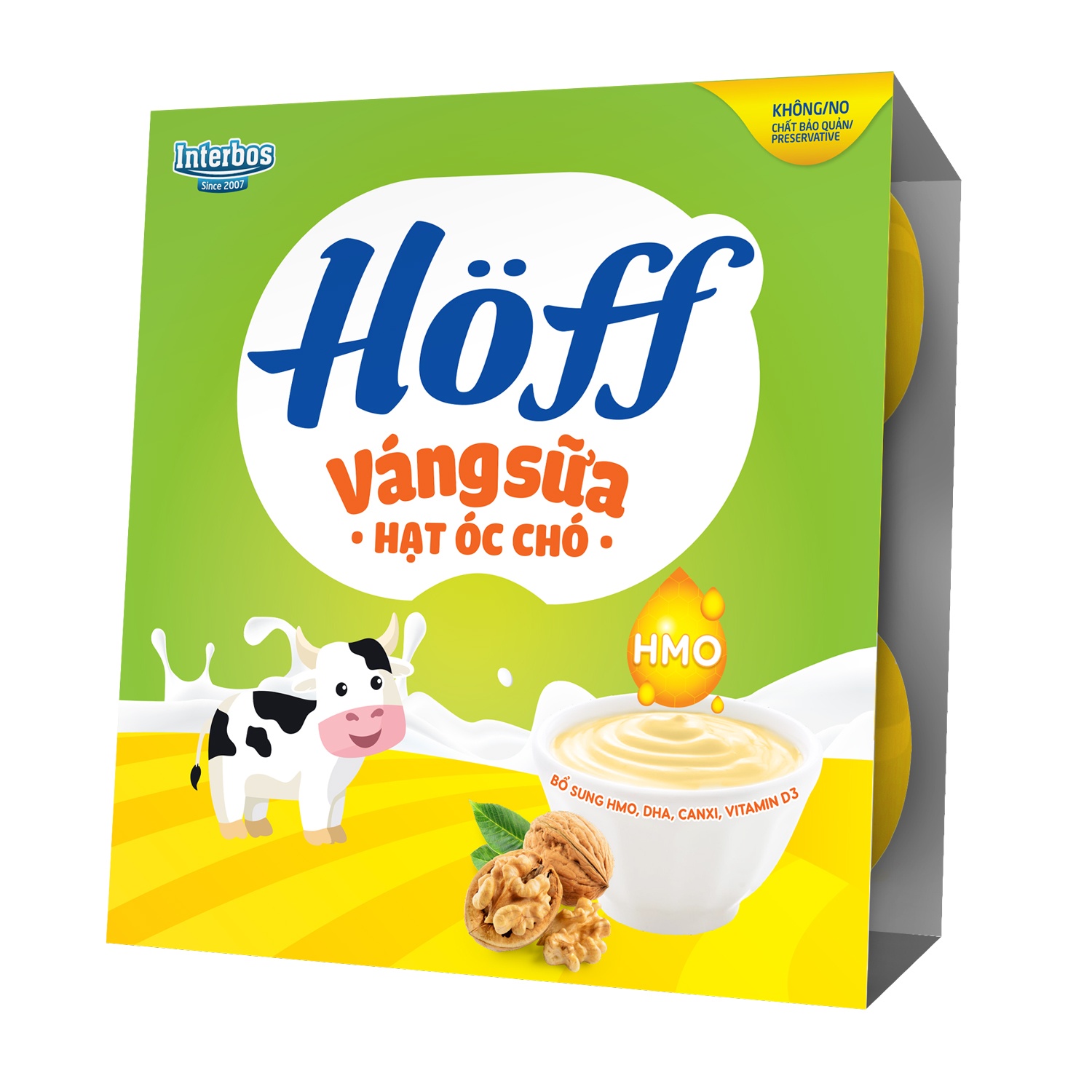 Váng sữa Hoff vị hạt óc chó 4x55g
