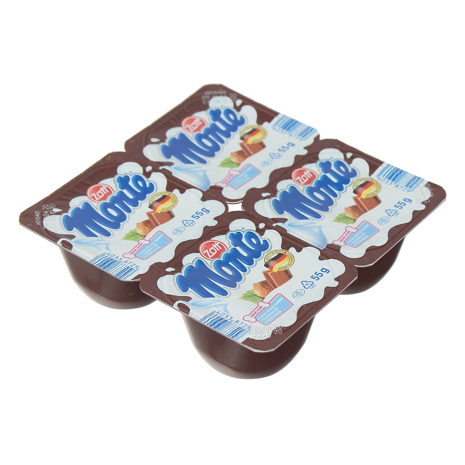 Váng sữa Monte Zott- Socola 4x55g hình 1