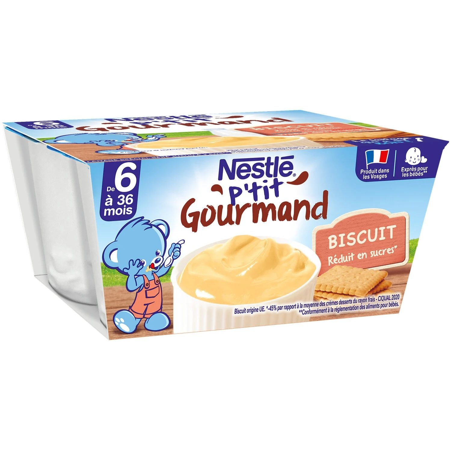 Váng sữa Nestle vị bánh quy 4*110g (6M+)