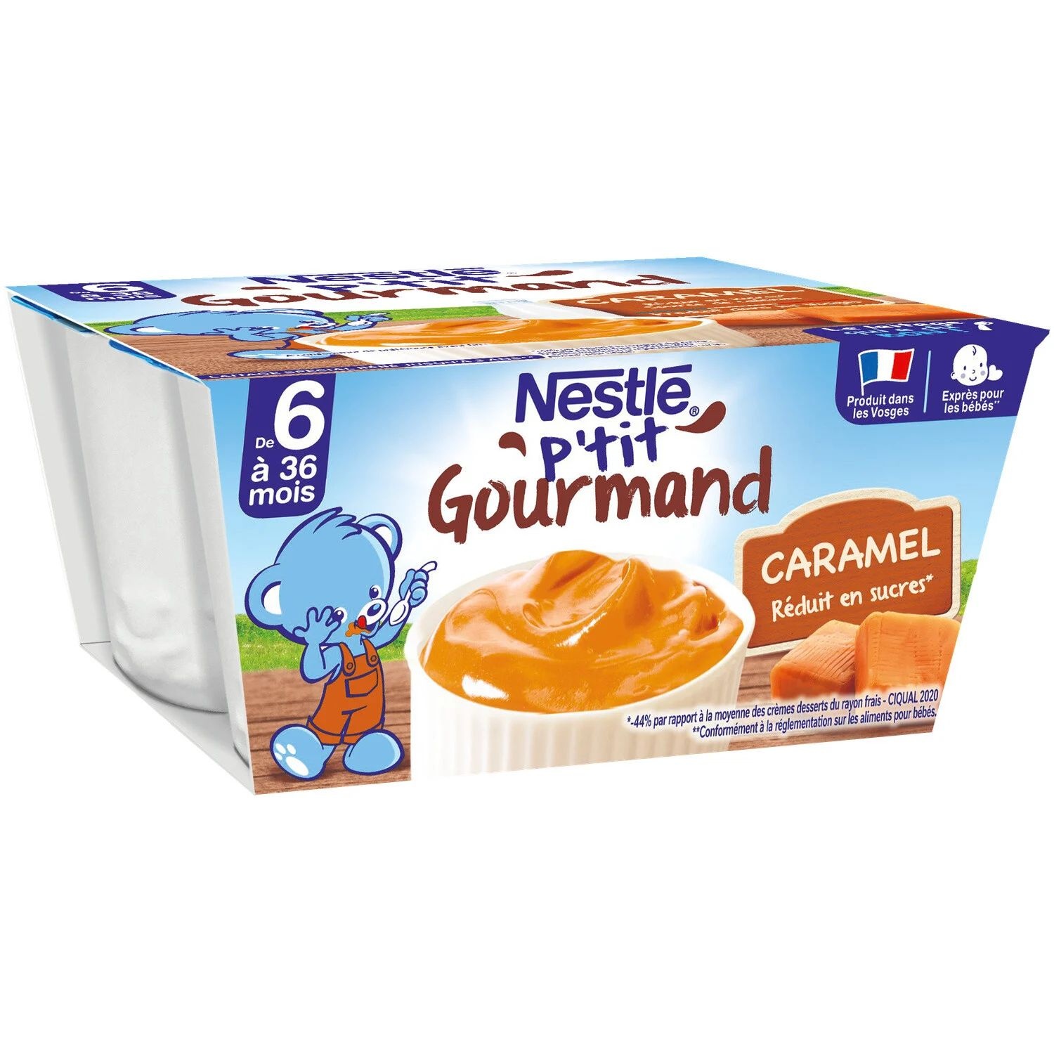 Váng sữa Nestle vị caramel 4*100g (6M+)
