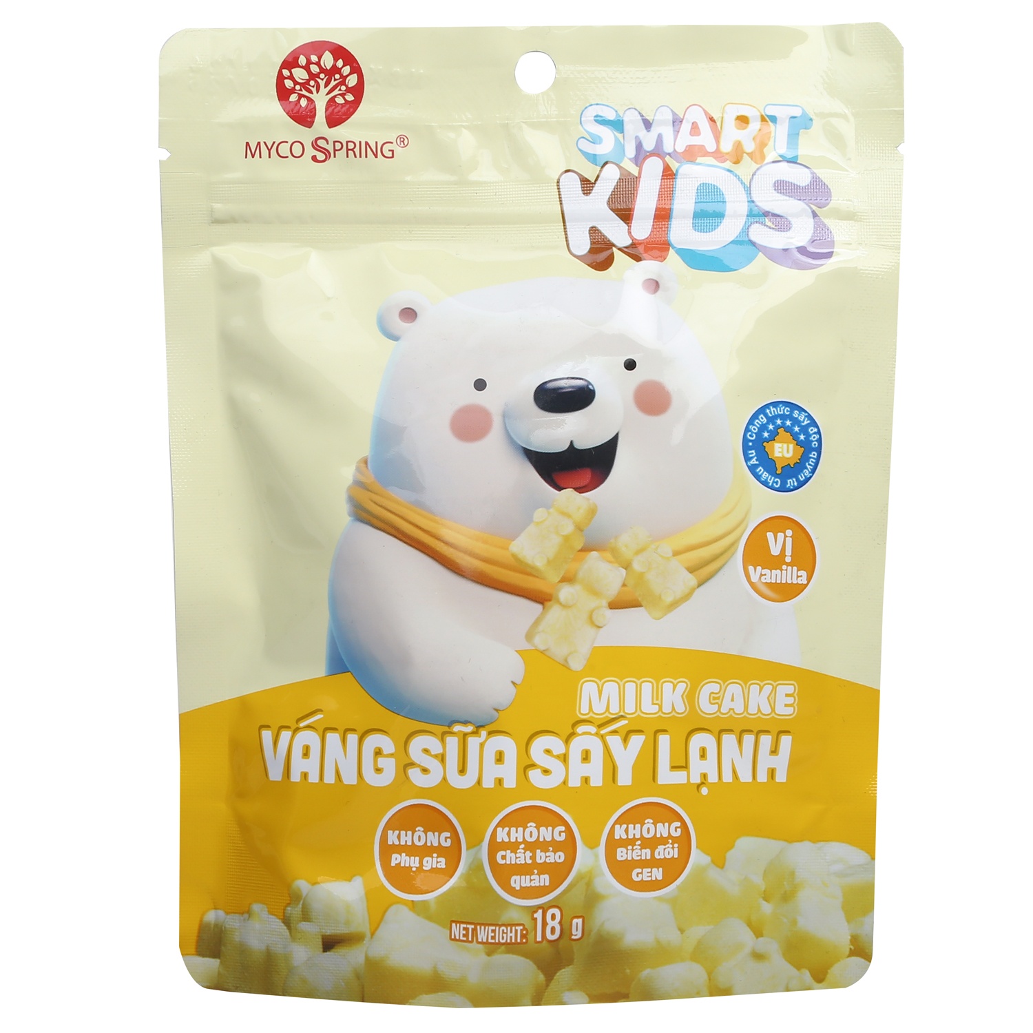 Váng sữa sấy lạnh Smart Kids vanilla 18g (8M+) hình 1