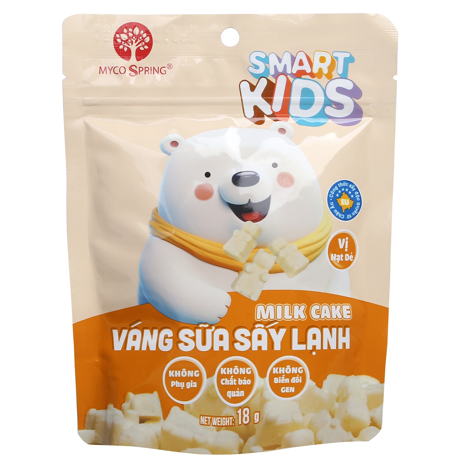 Váng sữa sấy lạnh Smart Kids vị hạt dẻ 18g ( 8M+) hình 1