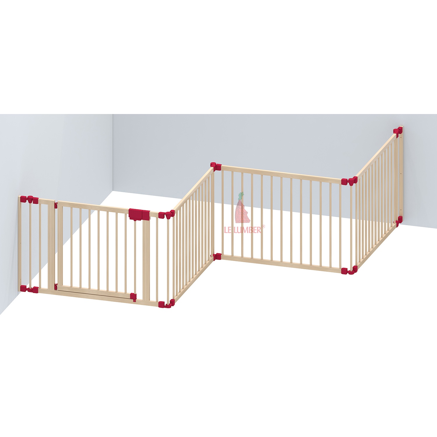 Cũi 3D 4 cánh Playpen thông minh hình 5