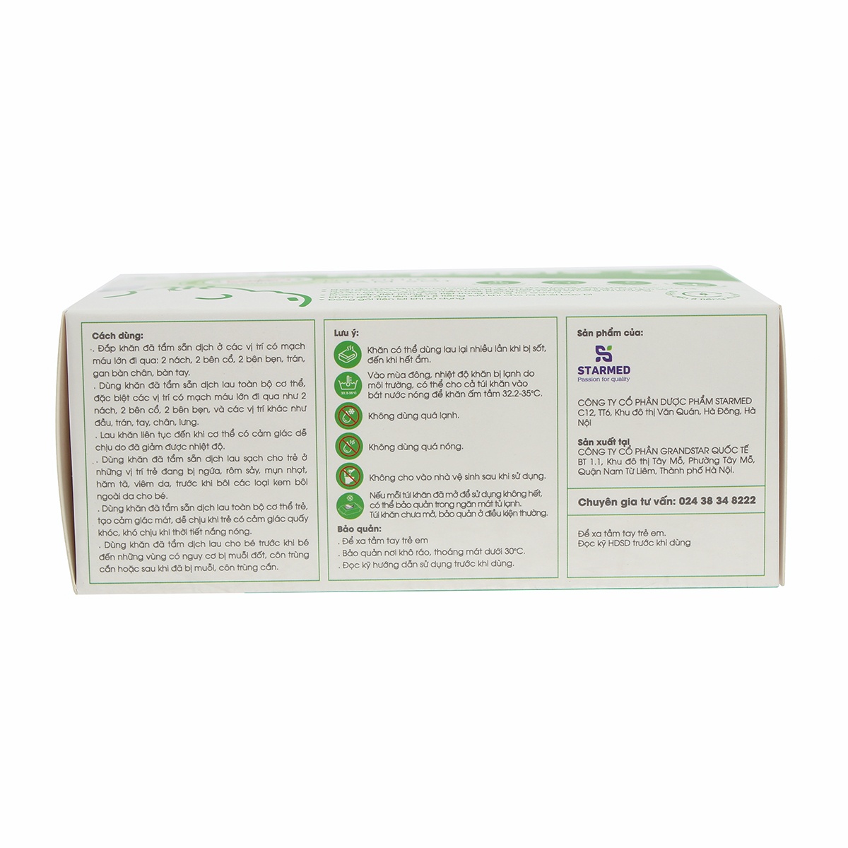 Khăn lau hạ sốt Dr Papie cho trẻ từ 0 tháng tuổi hình 2