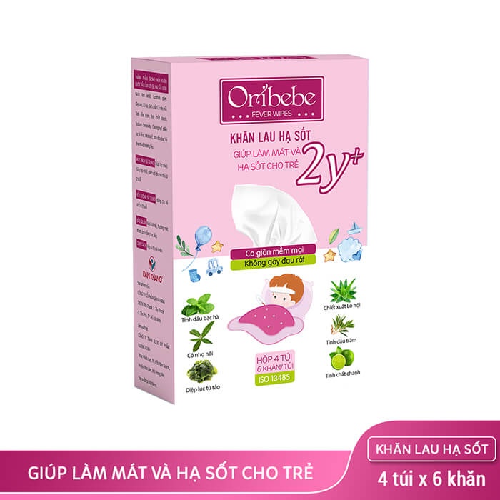 Khăn lau hạ sốt Oribebe 2Y+ hình 1