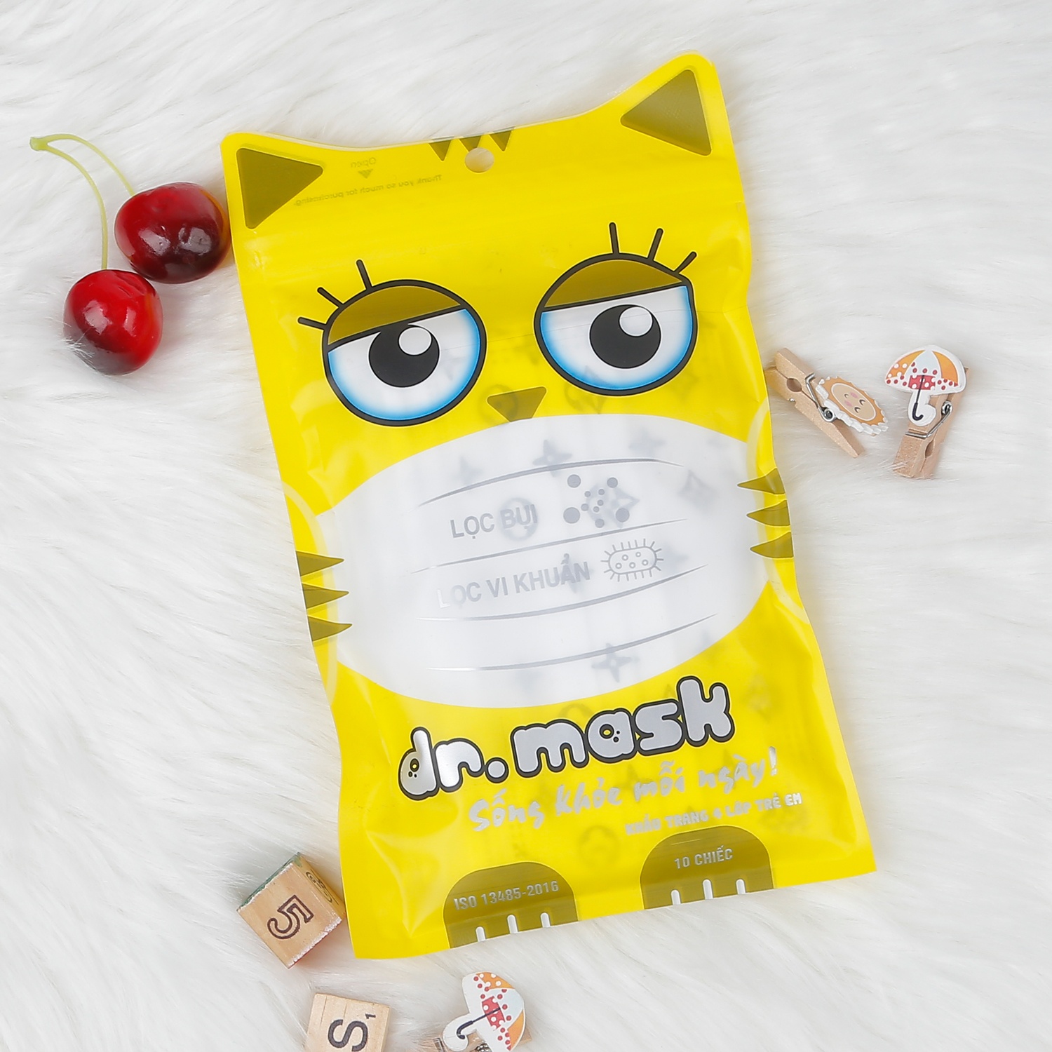 Khẩu trang trẻ em 4 lớp Kids Dr.Mark hình 1