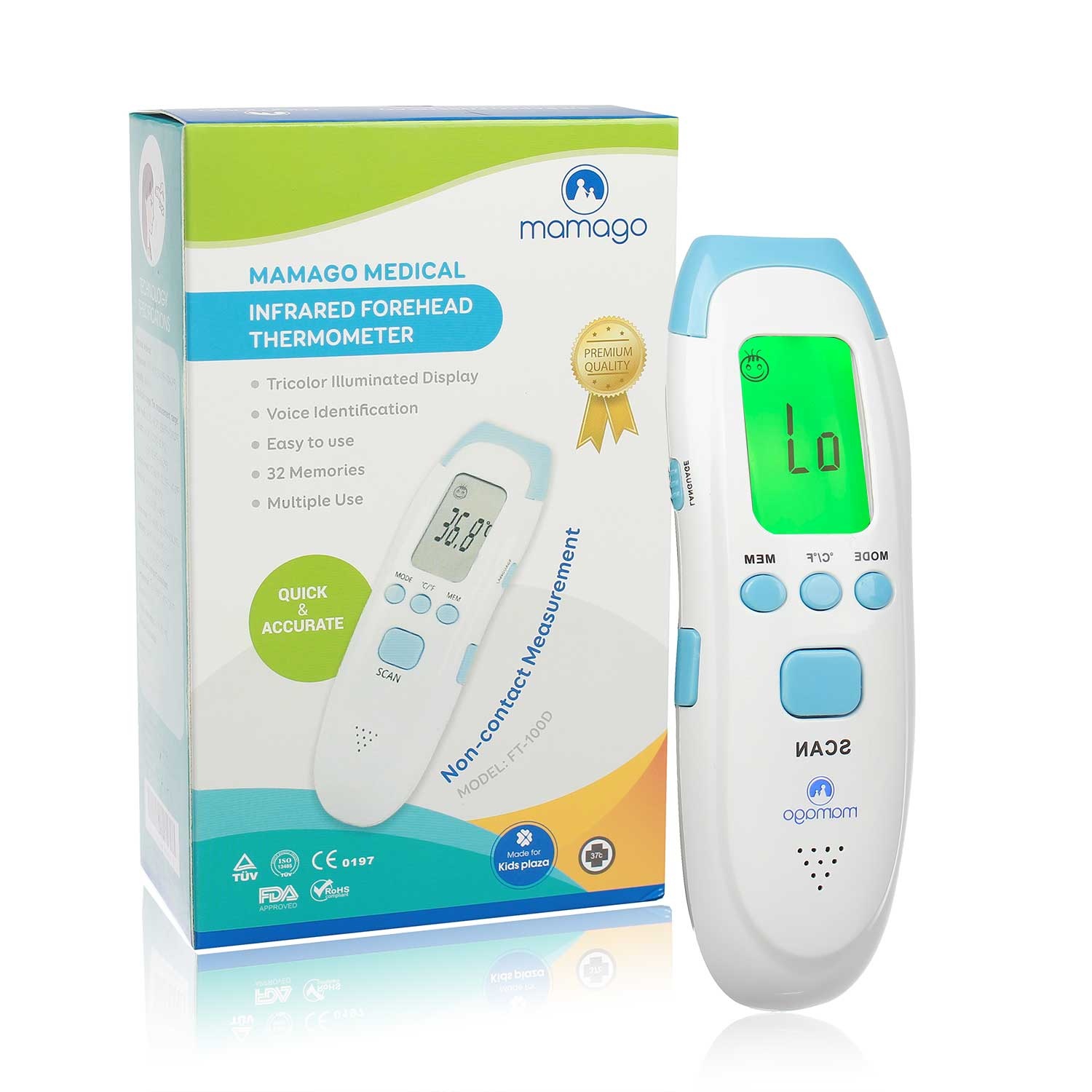 Nhiệt kế hồng ngoại Mamago Medical FT-100D hình 1