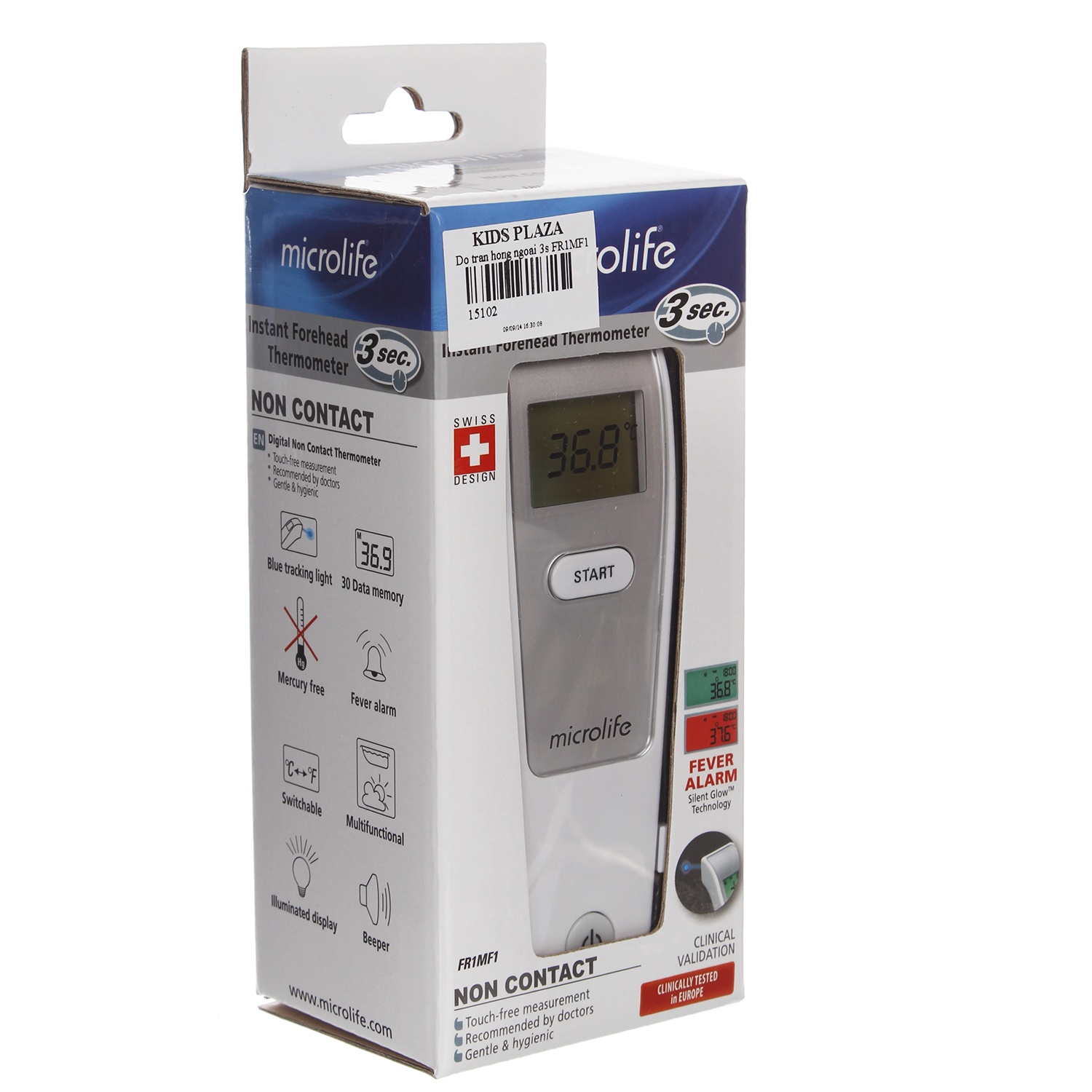 Nhiệt kế điện tử đo trán hồng ngoại Microlife FR1MF1 hình 6