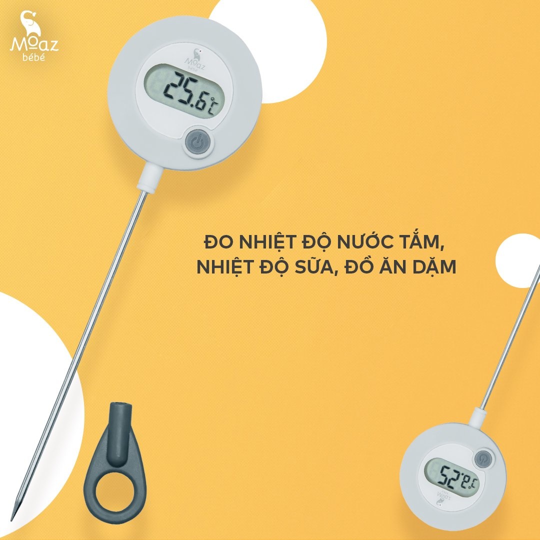 Nhiệt kế đo sữa Moaz Bébé MB - 020 hình 2