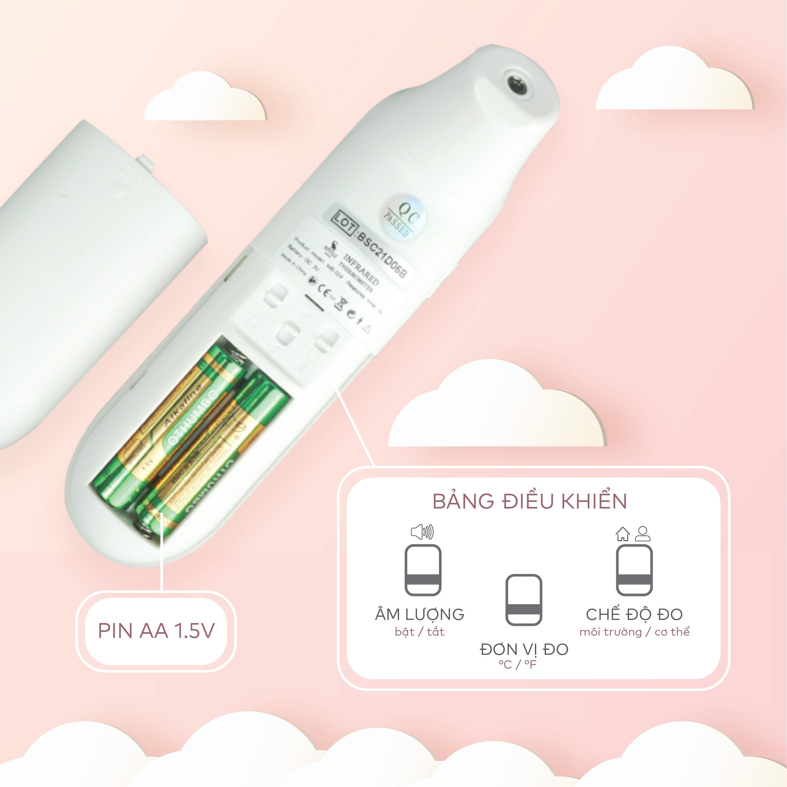 Nhiệt kế hồng ngoại Moaz Bébé MB - 024 hình 5