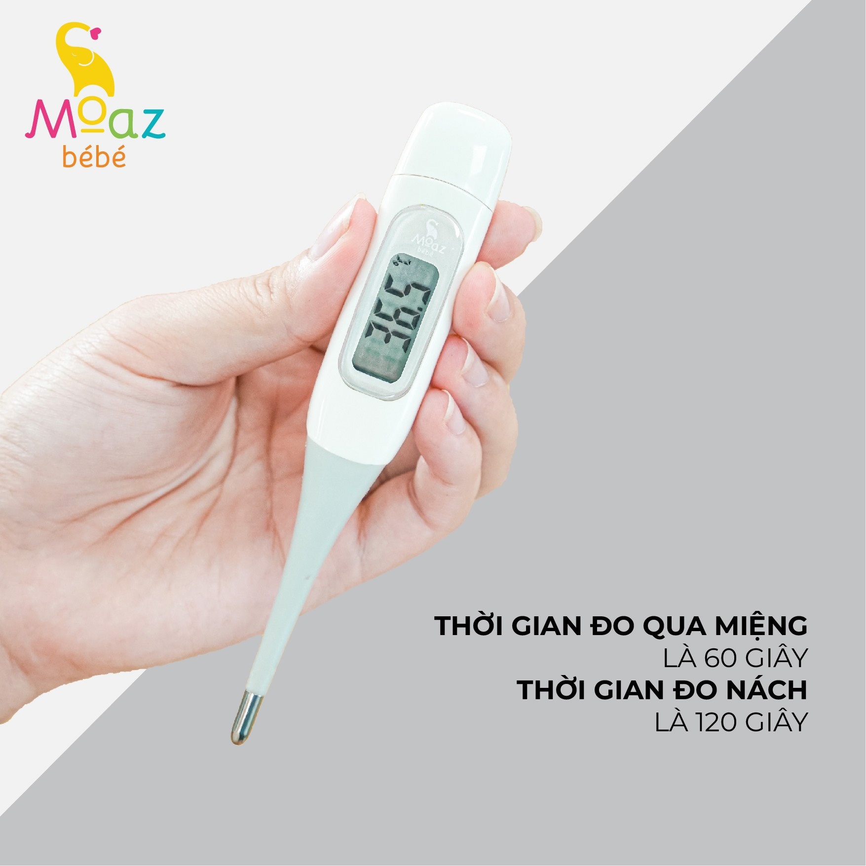 Nhiệt kế kỹ thuật số Moaz BéBé MB-040 hình 4