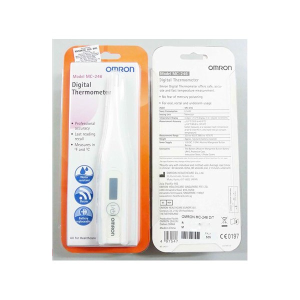 Nhiệt kế điện tử Omron MC246 hình 2