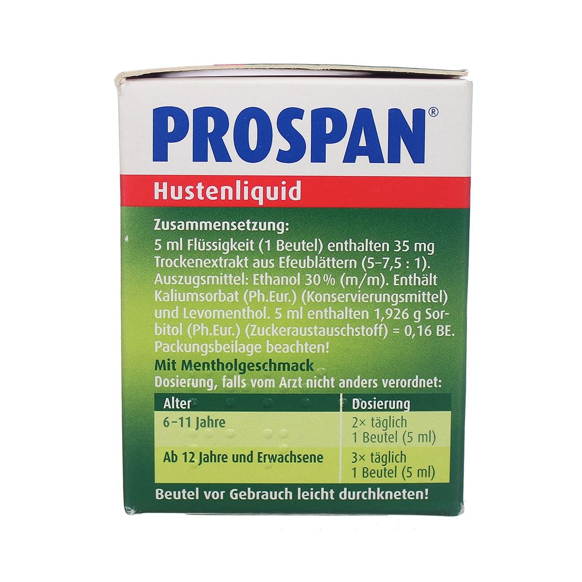  Siro ho Prospan Đức dạng gói ( 21 gói) cho bé từ 6 tuổi  hình 2