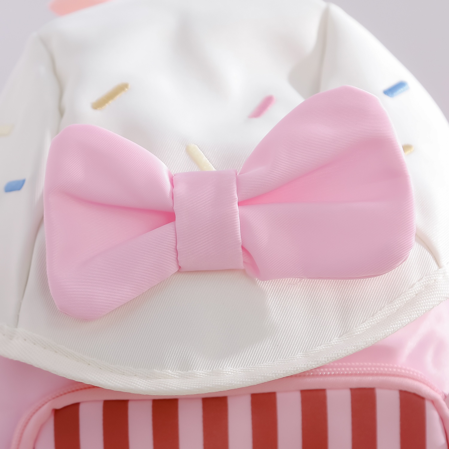 Balo trẻ em Mamago đính nơ xinh xắn (Hồng)  hình 2