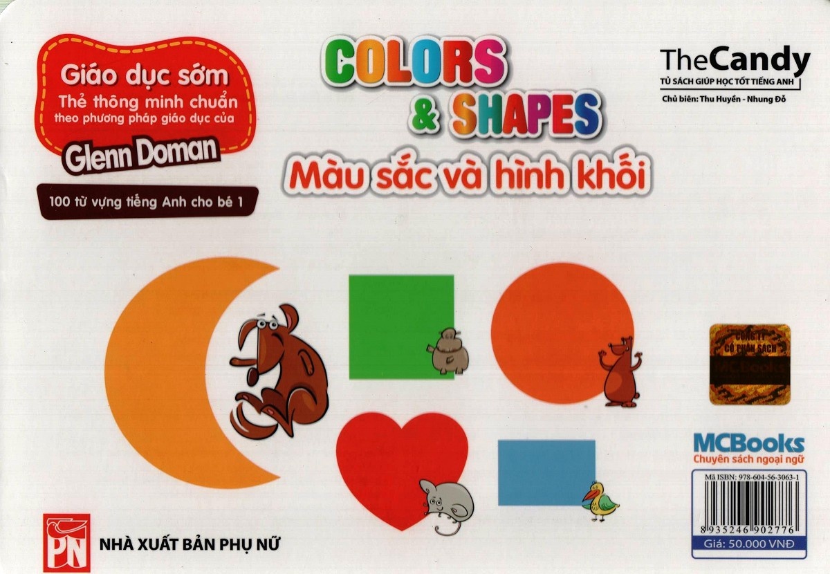 Flashcard dạy trẻ theo phương pháp Glenn Doman - Màu sấc & hình khối hình 1