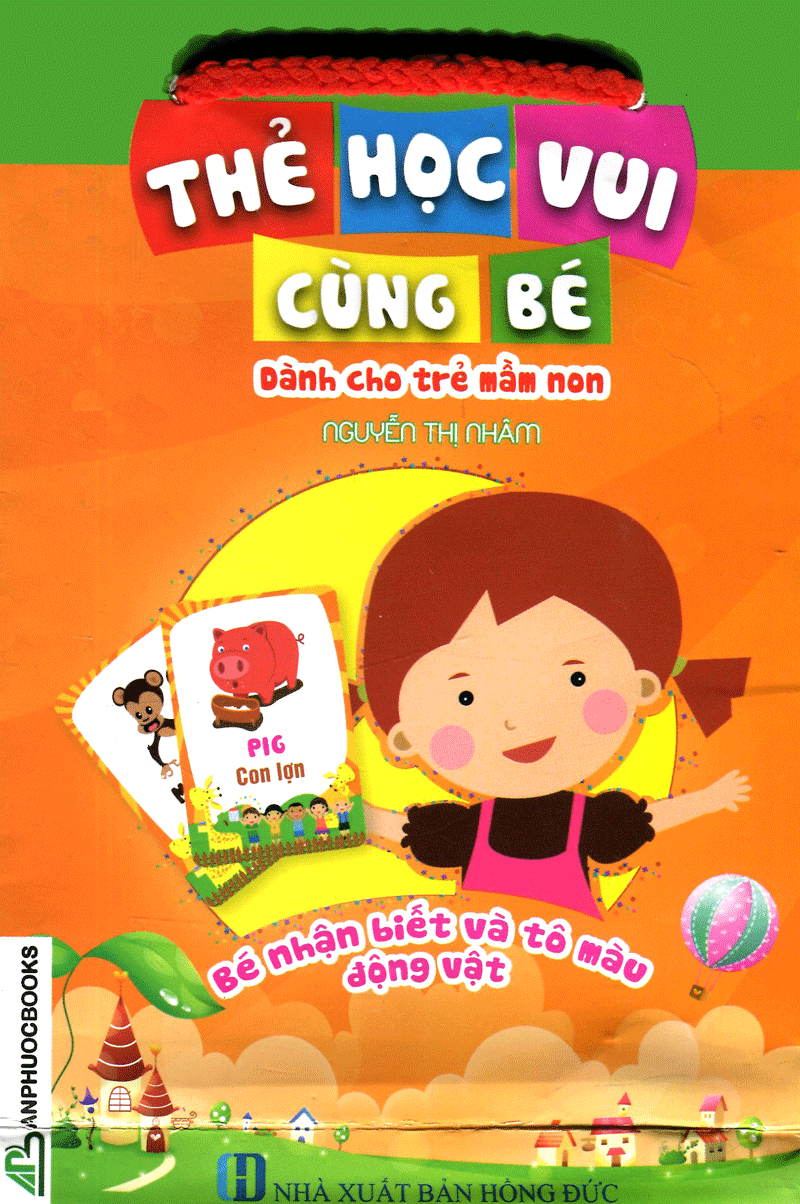 Túi thẻ Học vui cùng bé - Bé nhận biết và tô màu động vật hình 3