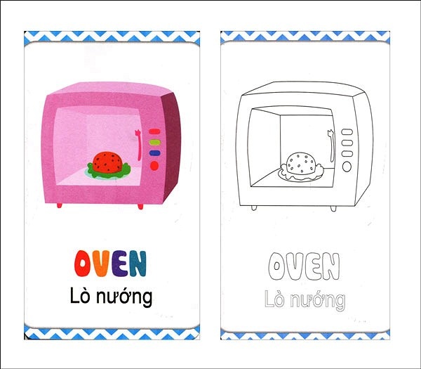 Túi thẻ Học vui cùng bé - Bé nhận biết và tô màu đồ vật gia đình hình 1