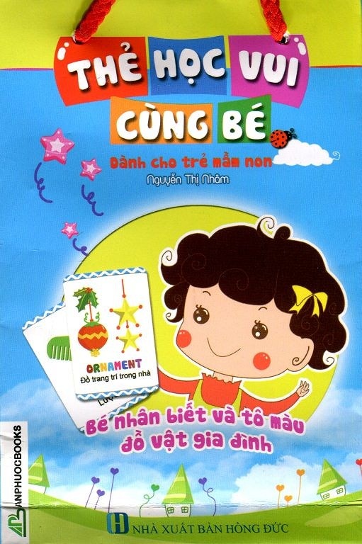 Túi thẻ Học vui cùng bé - Bé nhận biết và tô màu đồ vật gia đình hình 2