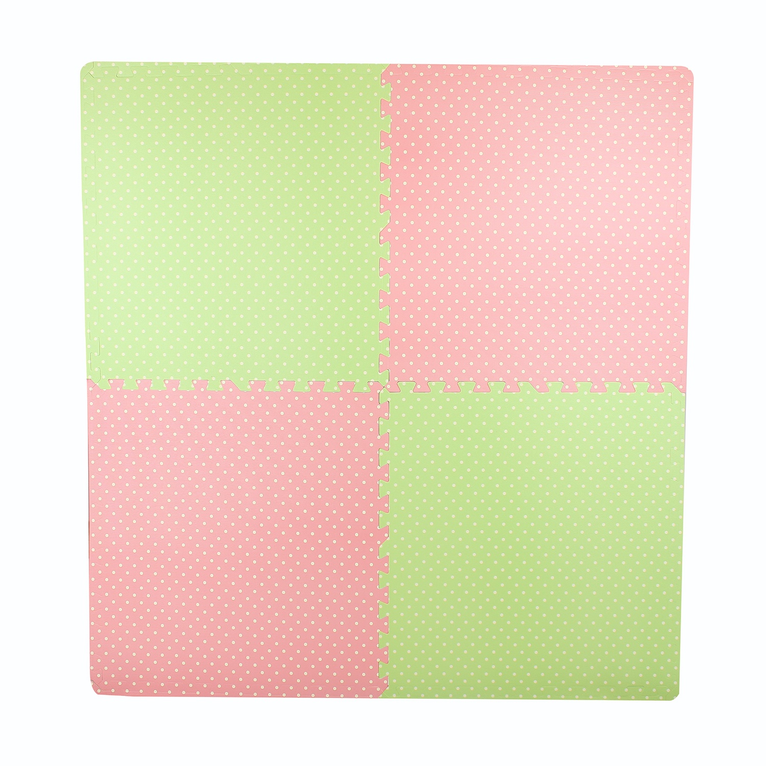 Thảm ghép KIZA Red & Green Dot hình 1