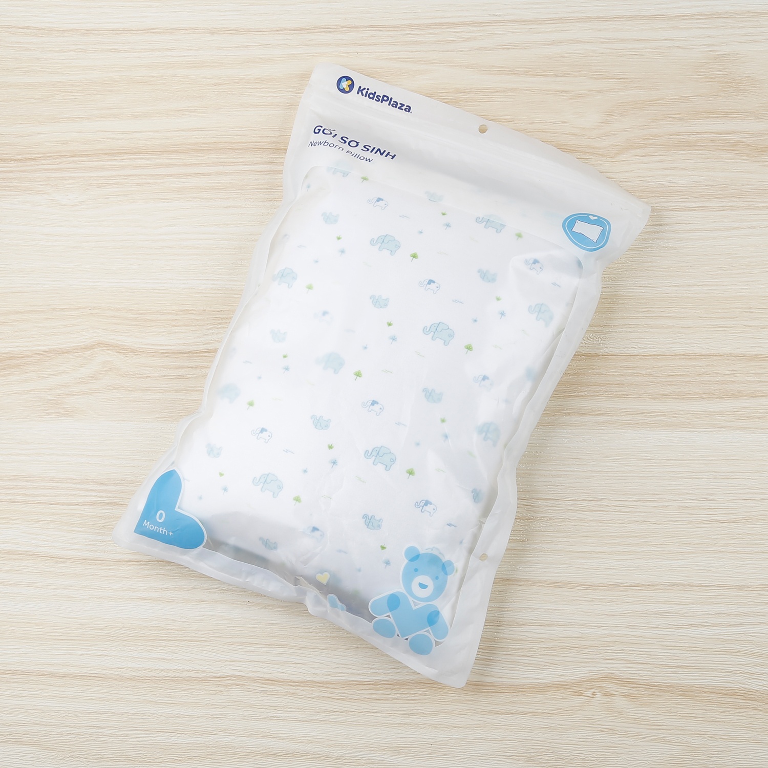 Gối cotton bông mềm Kids Plaza TM21 (Xanh) hình 3