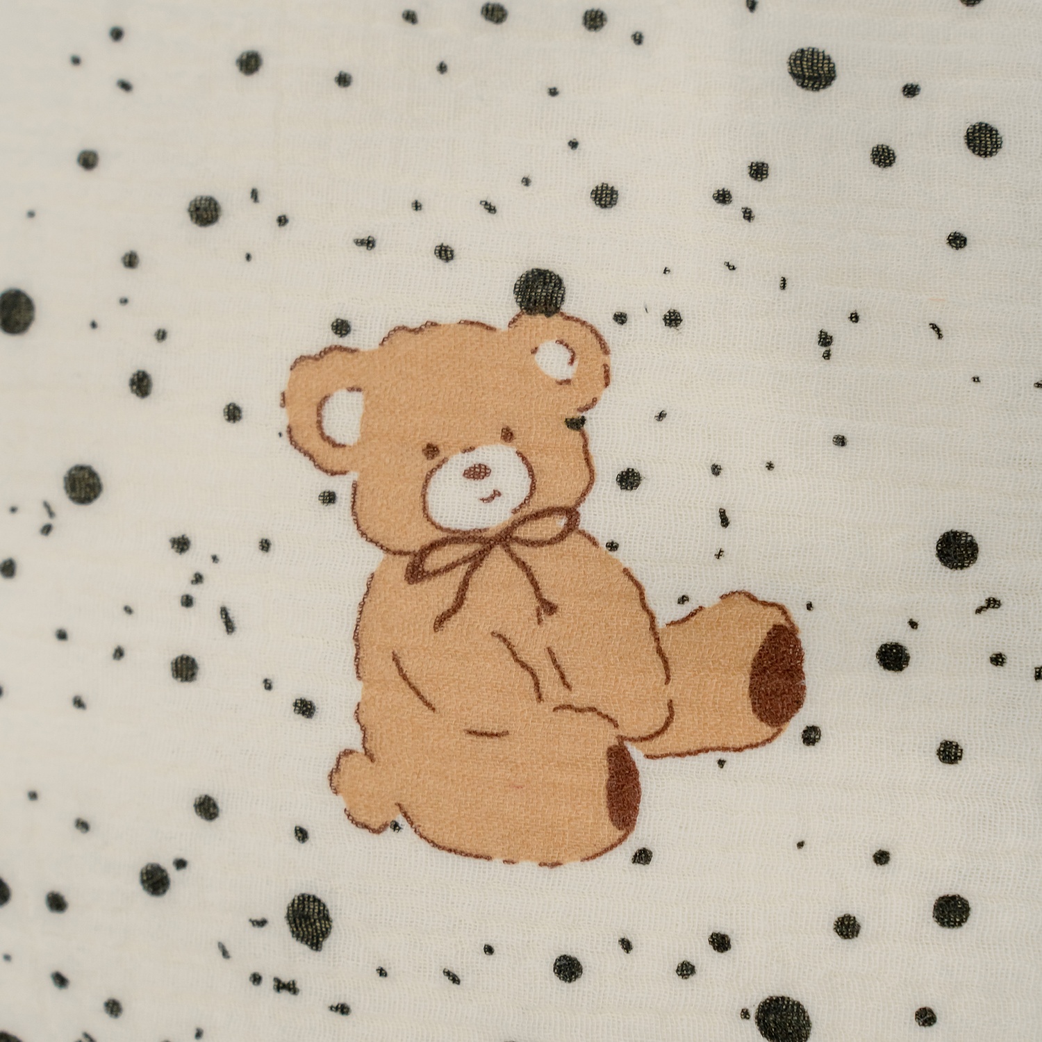 Gối Muslin họa tiết gấu AC25 (30x40) hình 3