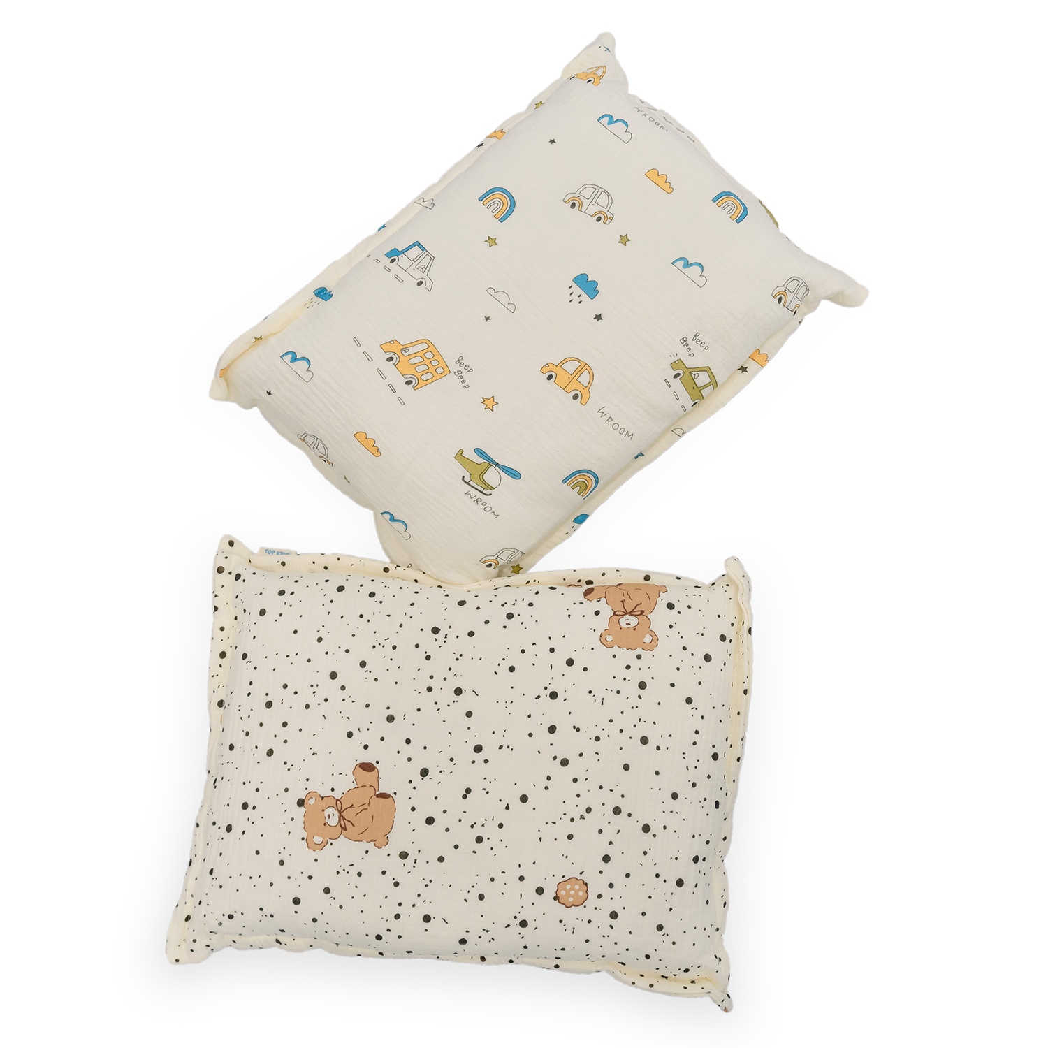 Gối Muslin họa tiết gấu AC25 (30x40)