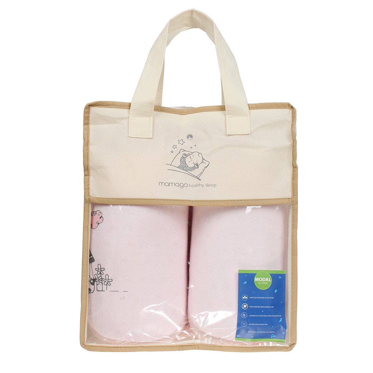 Set gối chặn Mamago twikle star ND20H (Hồng) hình 1