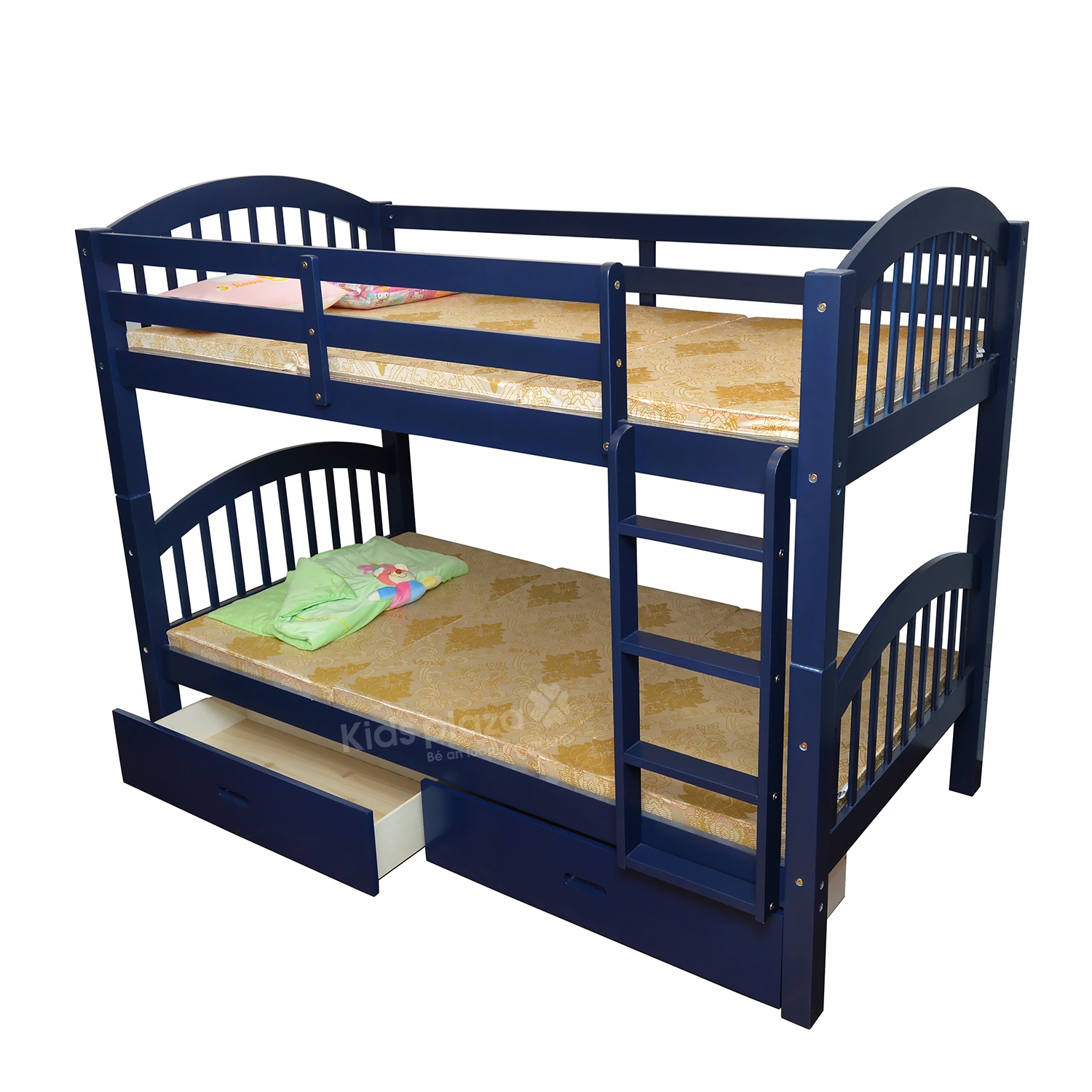 Giường tầng trẻ em Kiza Classic màu gỗ hình 2