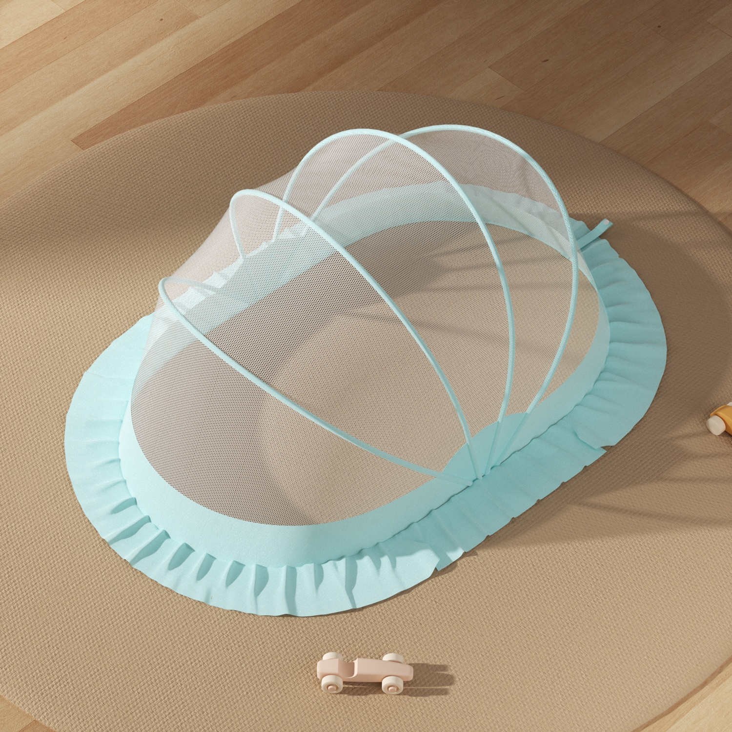 Màn chụp KidsPlaza có viền size M 22K-M006 (Xanh) hình 1