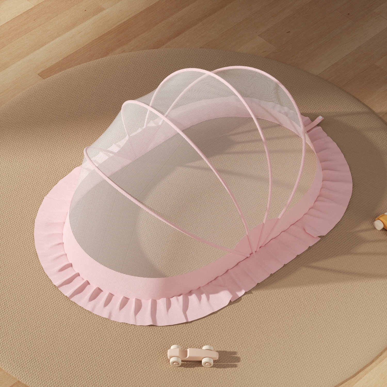 Màn chụp KidsPlaza có viền size M 22K-M007 (Hồng) hình 1