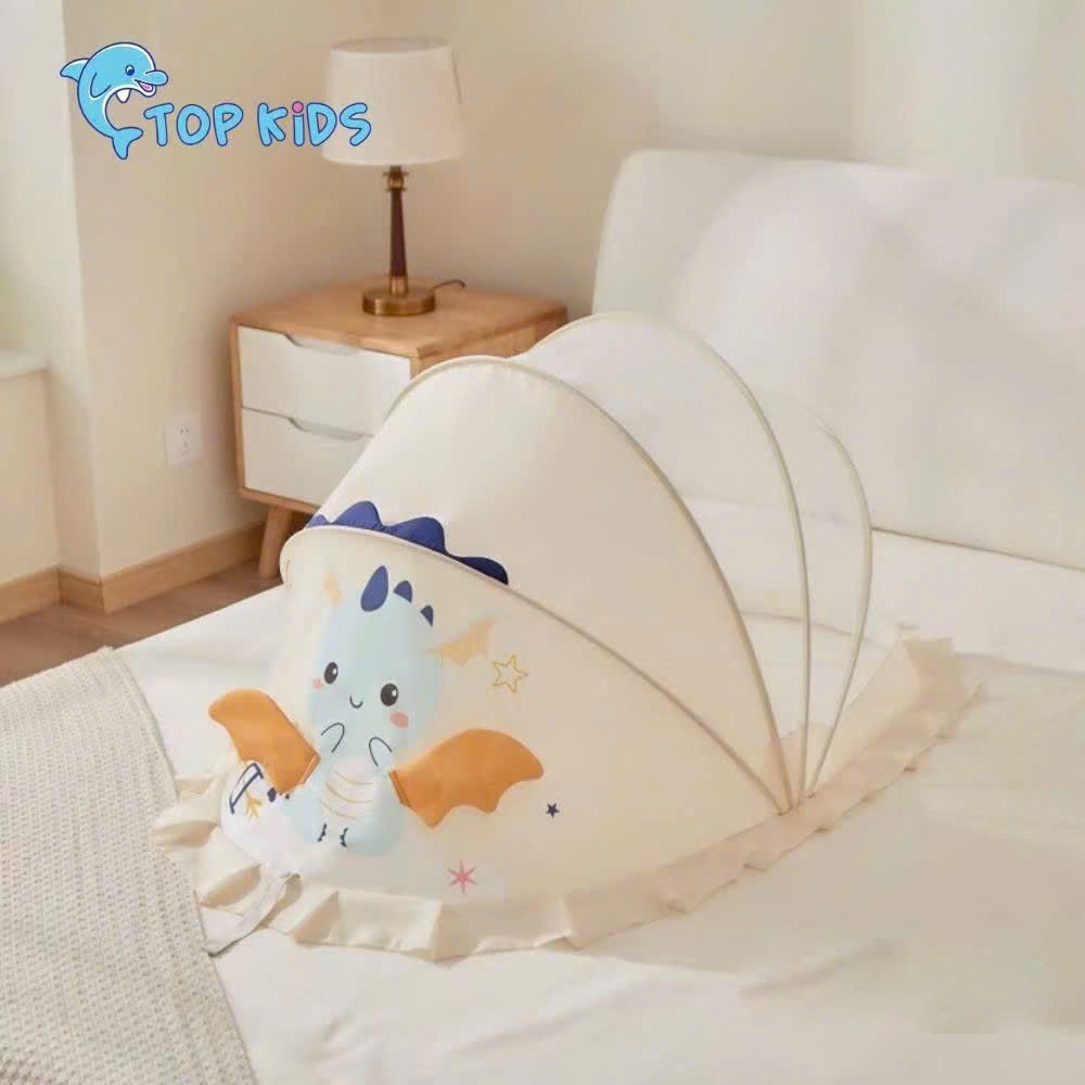 Màn chụp bé gái hình in ngộ nghĩnh AC22 (Mẫu ngẫu nhiên) hình 1