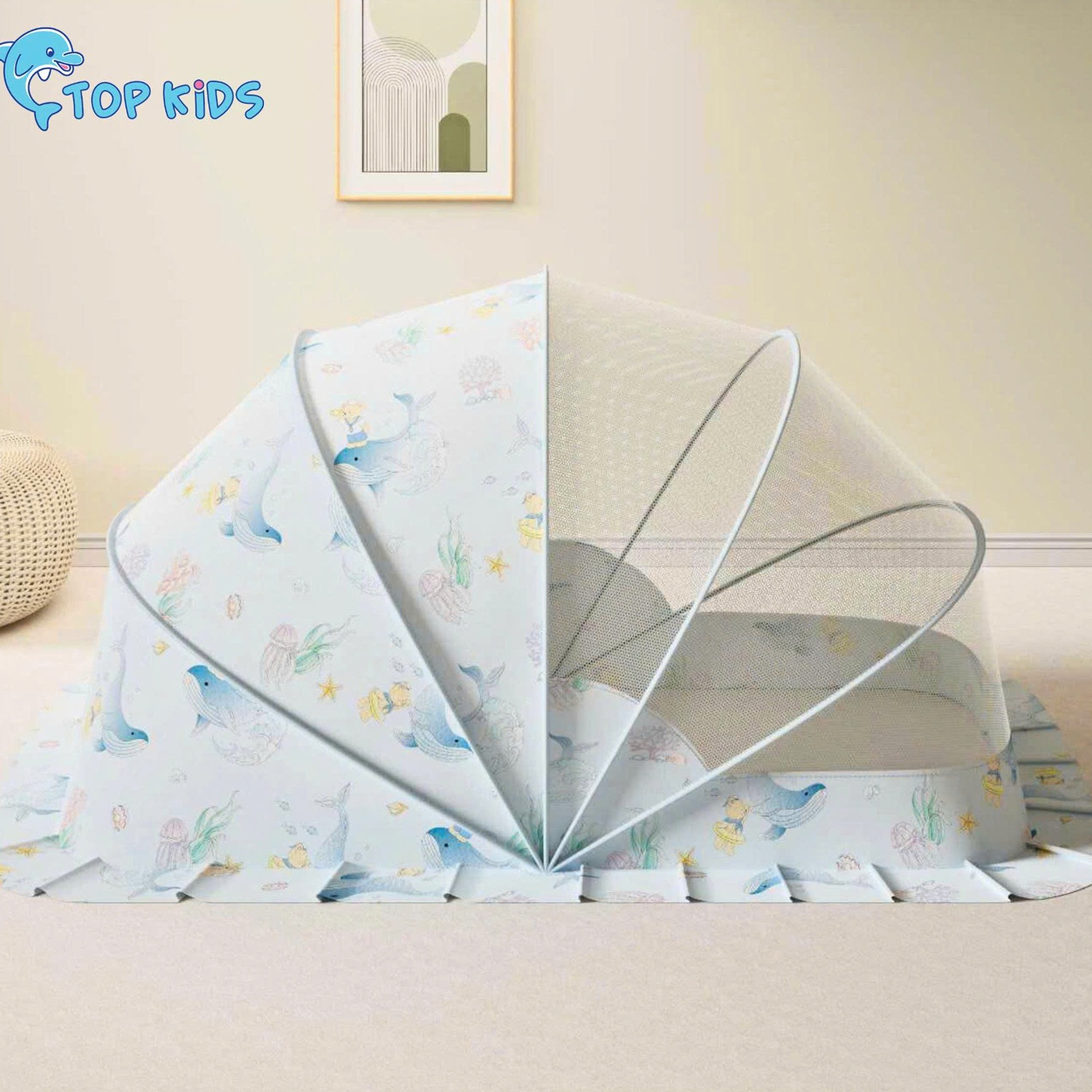 Màn chụp bé trai hình in ngộ nghĩnh AC22 (Mẫu ngẫu nhiên) hình 1