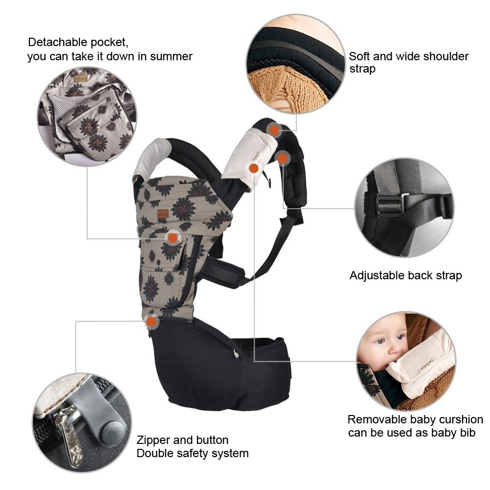 Địu ngồi cho bé Hip seat premium mamago C04