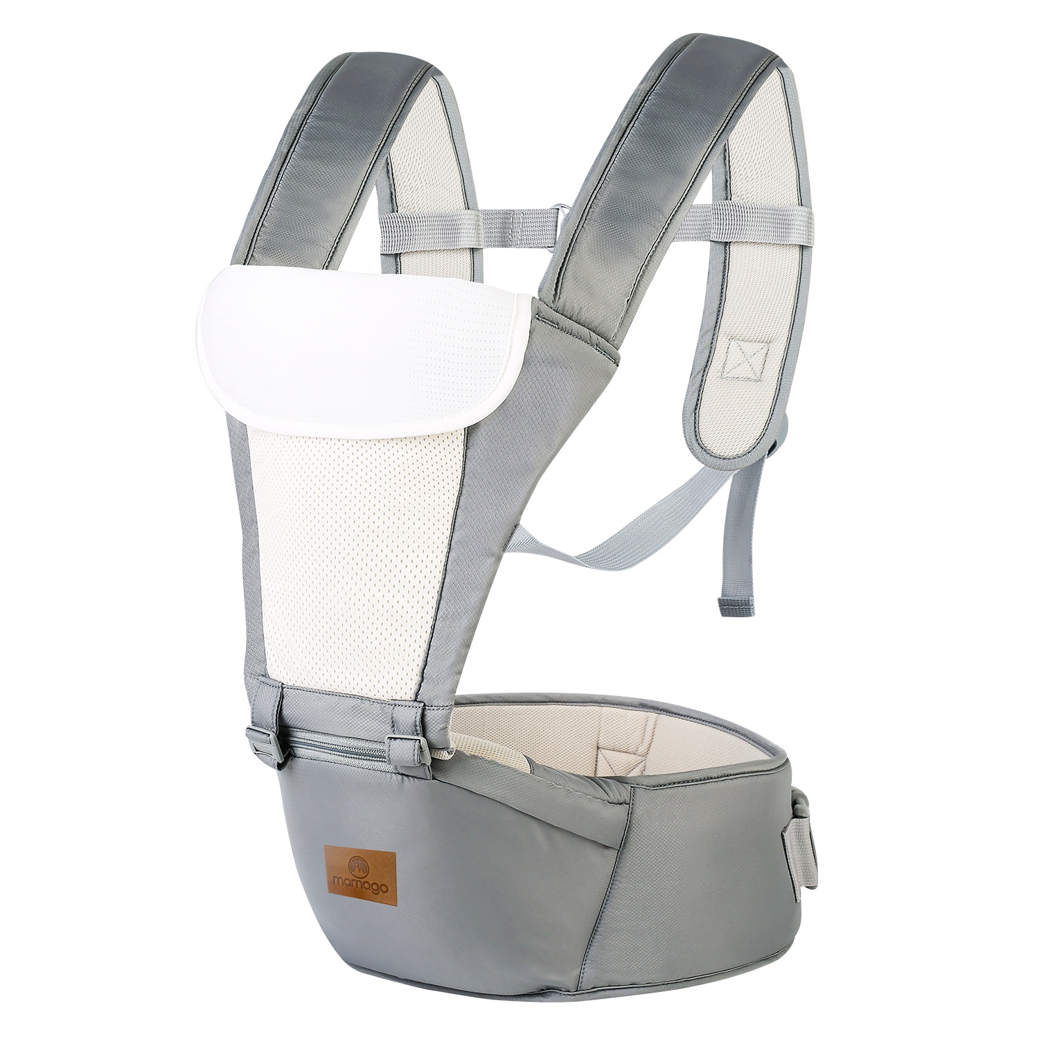 Địu ngồi cho bé 6in1 Mamago Airy MM01 (Ghi) 11