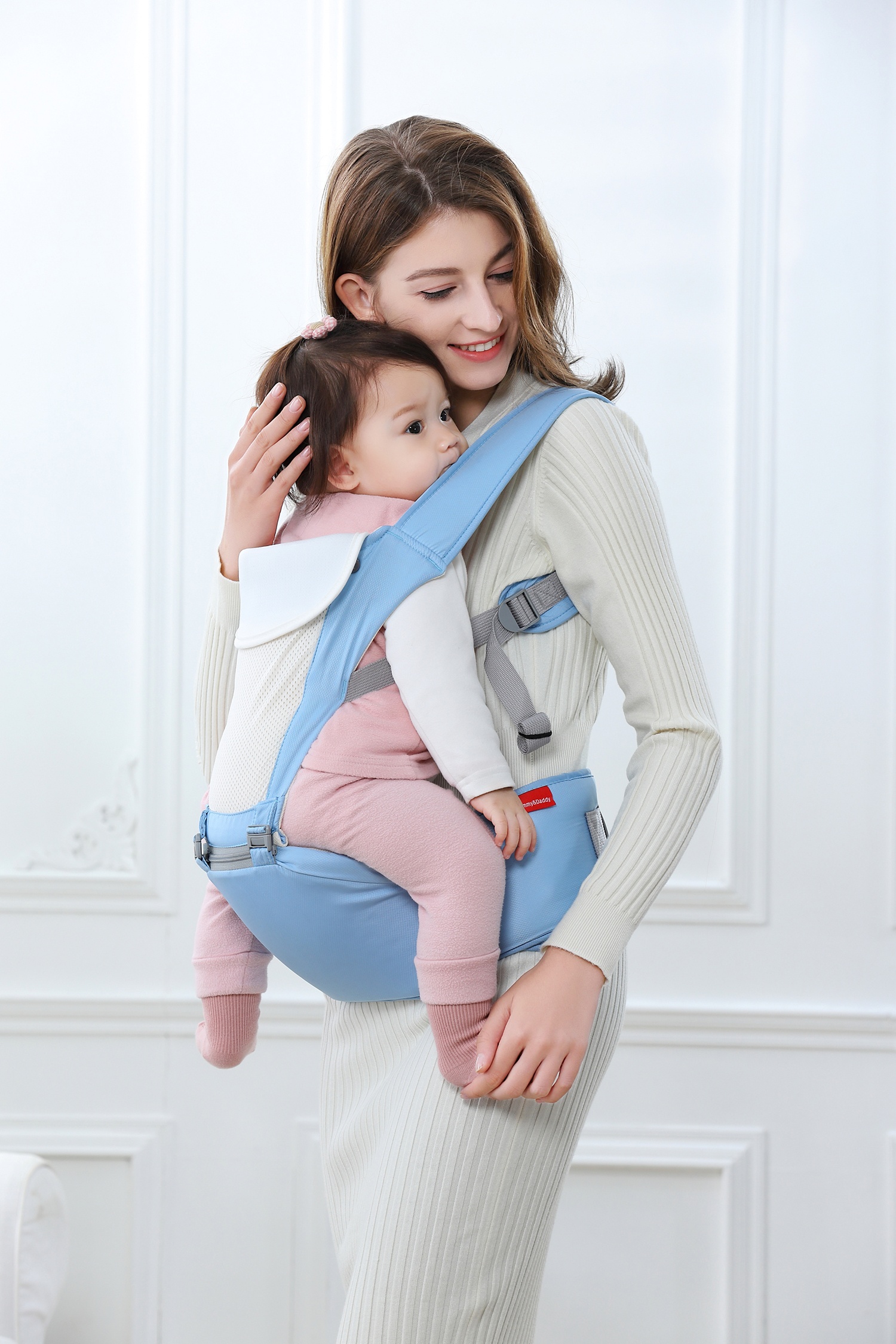 Địu ngồi cho bé 6in1 Mamago Airy MM01 (Ghi) 1