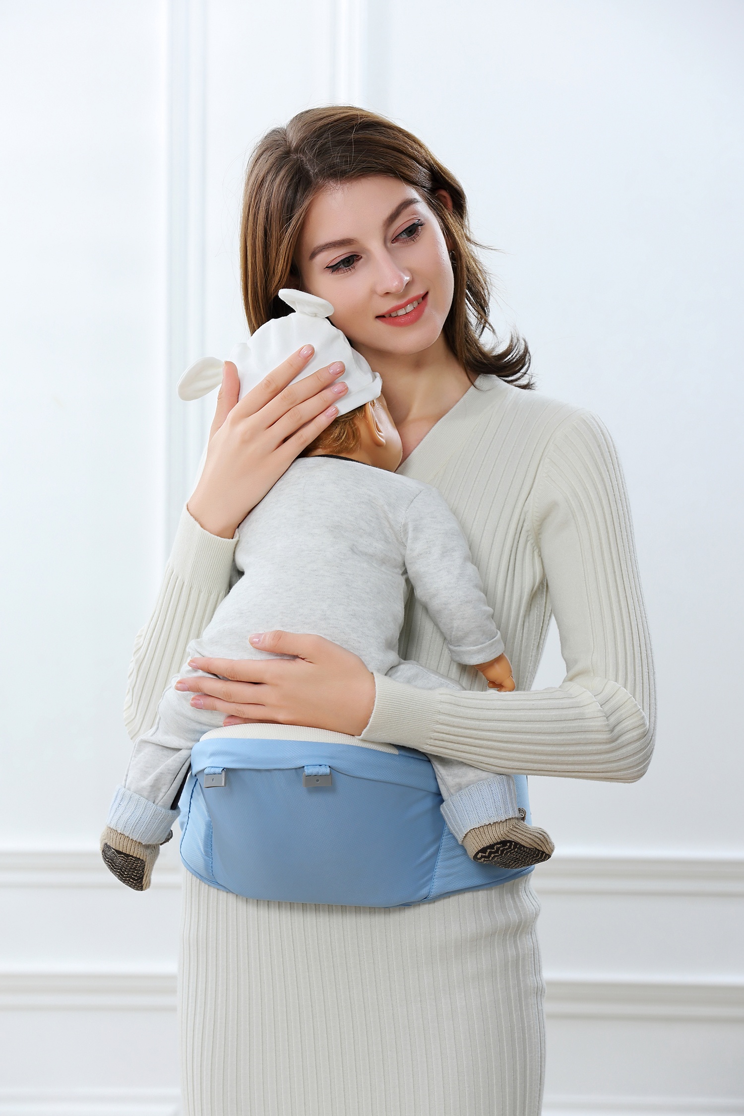 Địu ngồi cho bé 6in1 Mamago Airy MM01 (Ghi) 4